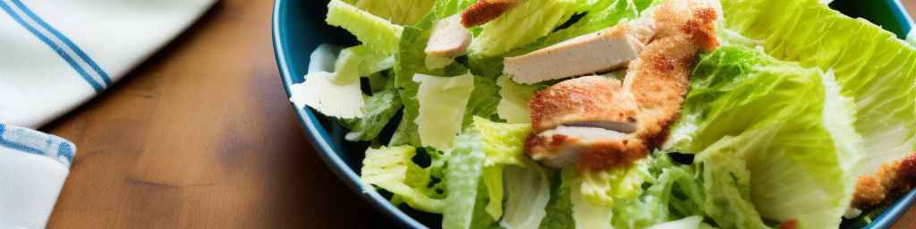 Air Fryer Chicken Caesar Salad