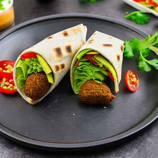 Air Fryer Falafel Wrap