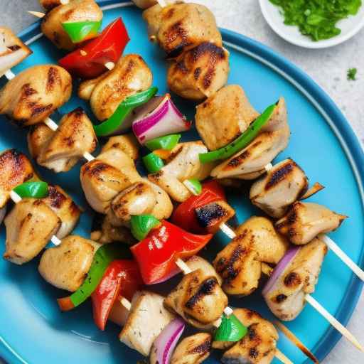 Air Fryer Greek Chicken Skewers