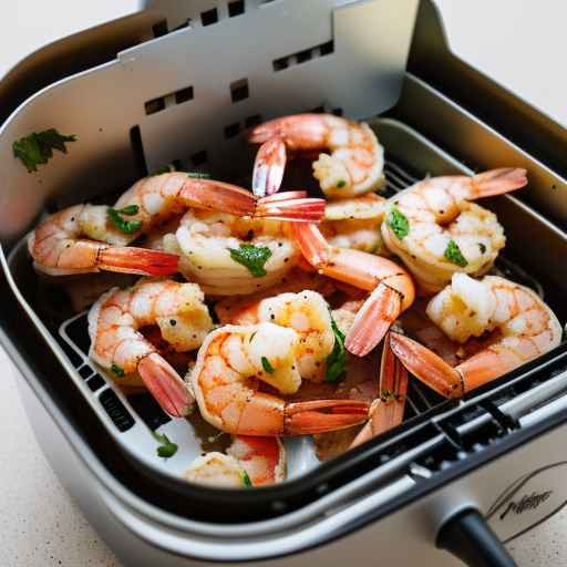 Air Fryer Shrimp Scampi