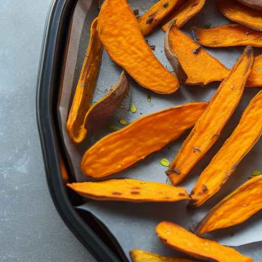 Air Fryer Spicy Sweet Potato Chips