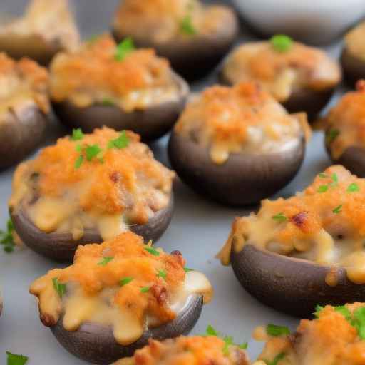 Air Fryer Stuffed Mushrooms