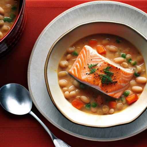 Alaskan-style Salmon and Bean Chowder