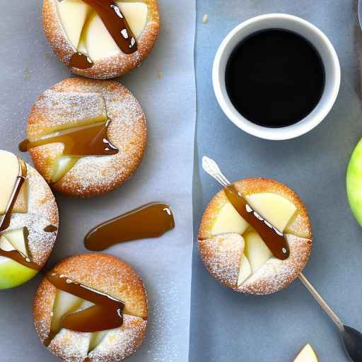 Apple and Almond Financiers with Honey Drizzle