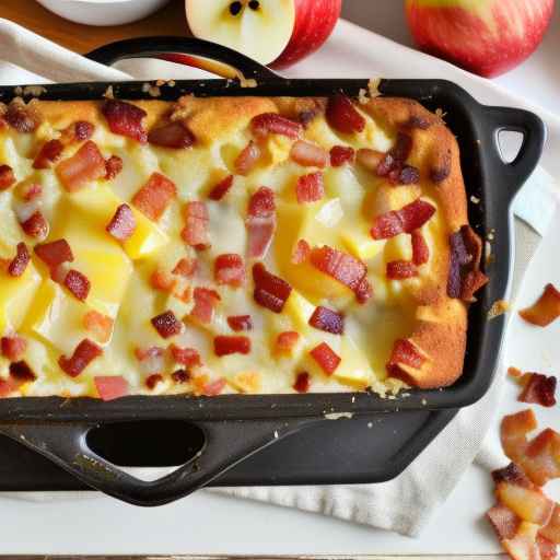 Apple and Bacon Breakfast Strata with Gouda