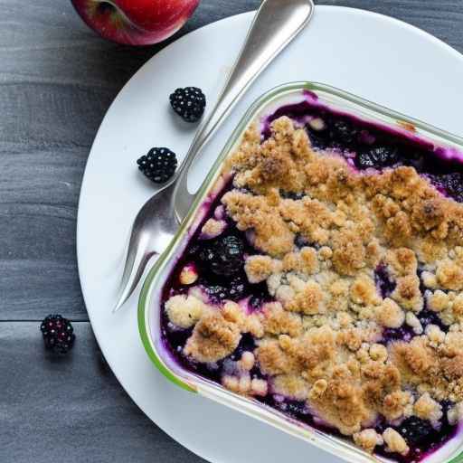 Apple and Blackberry Crumble