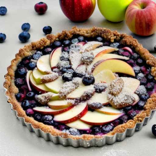 Apple and Blueberry Tart with Streusel Topping