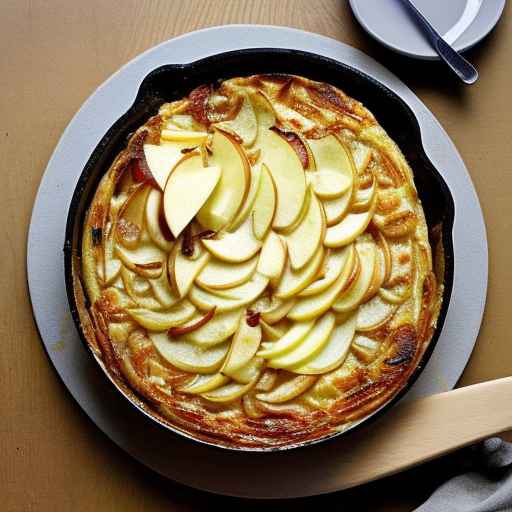 Apple and Caramelized Onion Frittata with Gouda