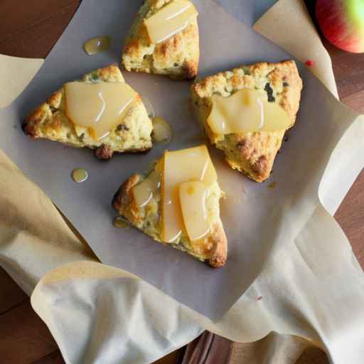 Apple and Cheddar Scones with Sage Butter