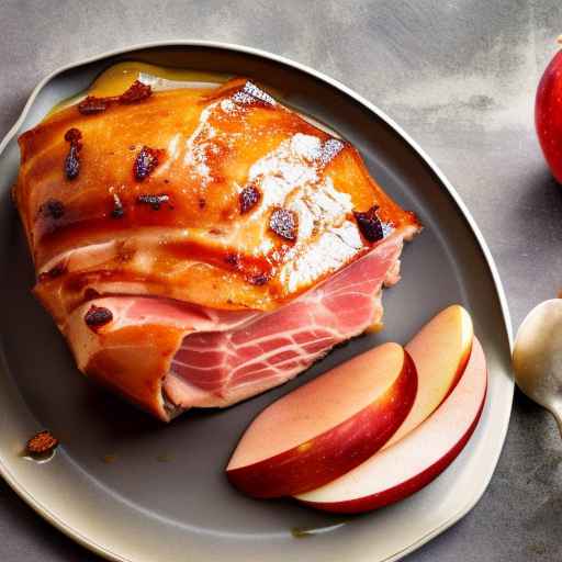 Apple and Cinnamon Glazed Ham with Cloves