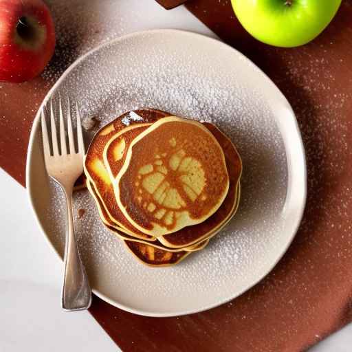 Apple and Cinnamon Pancakes with Maple Syrup