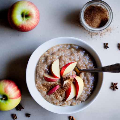 Apple and Cinnamon Spice Porridge with Buckwheat