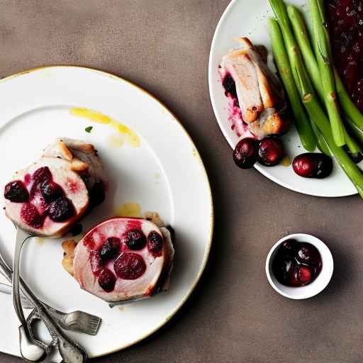 Apple and Cranberry Stuffed Pork Chops