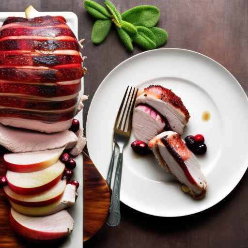 Apple and Cranberry Stuffed Pork Loin with Sage