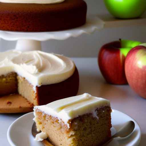 Apple and Gingerbread Cake with Cream Cheese Frosting