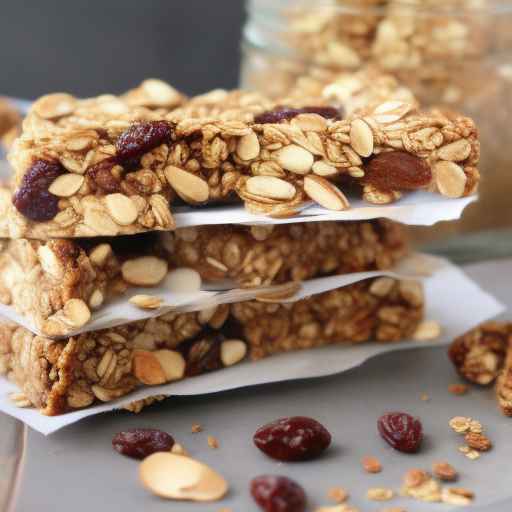 Apple and Raisin Granola Bars with Almond Butter