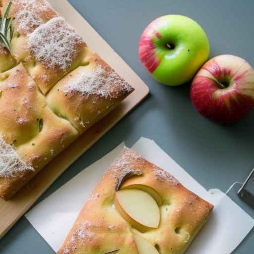 Apple and Rosemary Focaccia with Parmesan