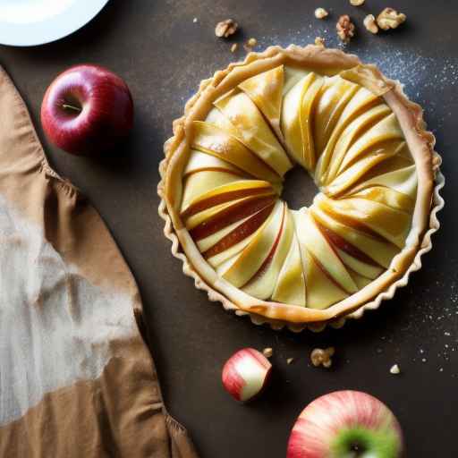 Apple and Walnut Phyllo Tart with Honey Glaze