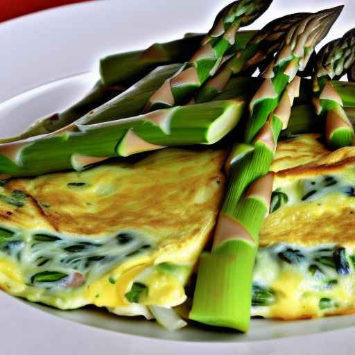 Asparagus and Swiss Cheese Omelet