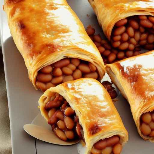 Australian-style Baked Beans and Sausage Rolls