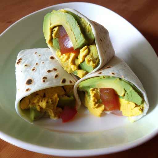 Avocado and Egg Breakfast Burrito