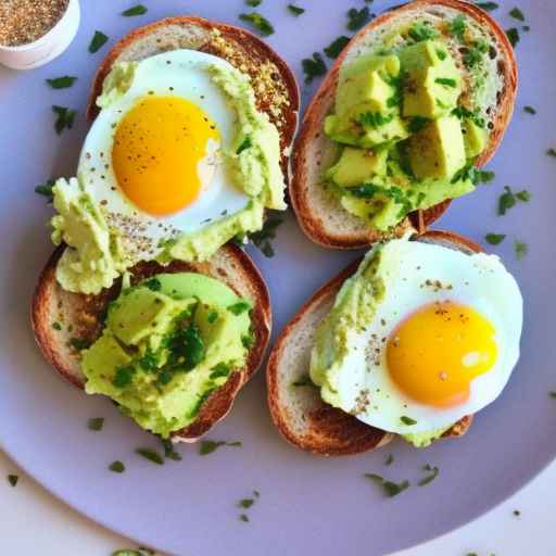 Avocado and Egg Toast with Everything Bagel Seasoning