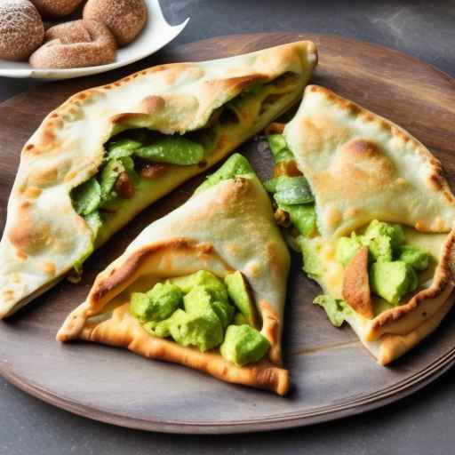 Avocado and Mozzarella Calzone