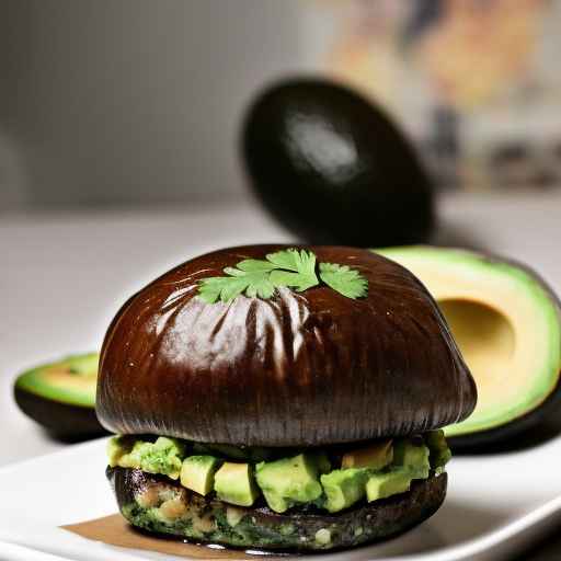 Avocado Stuffed Portobello Mushroom Burgers