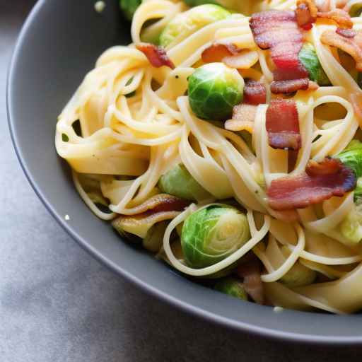 Bacon and Brussels Sprout Pasta