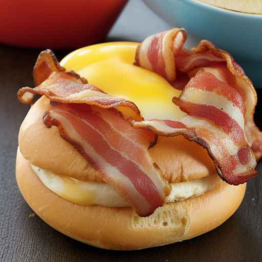 Bacon and Cheese Breakfast Bagel