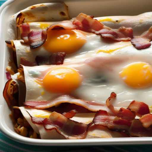 Bacon and Egg Breakfast Enchiladas