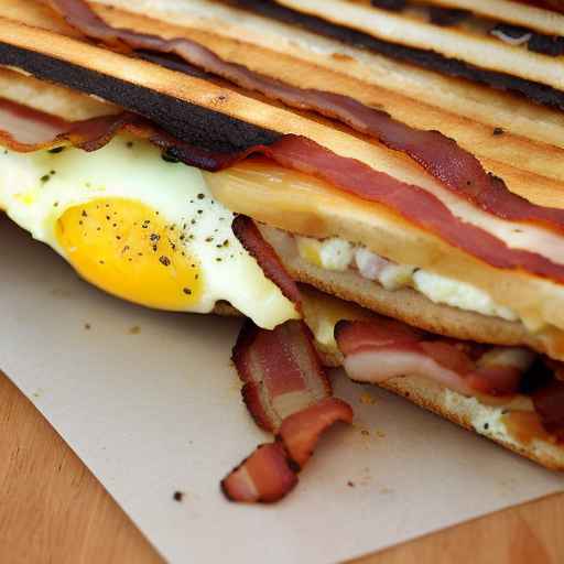 Bacon and Egg Breakfast Panini