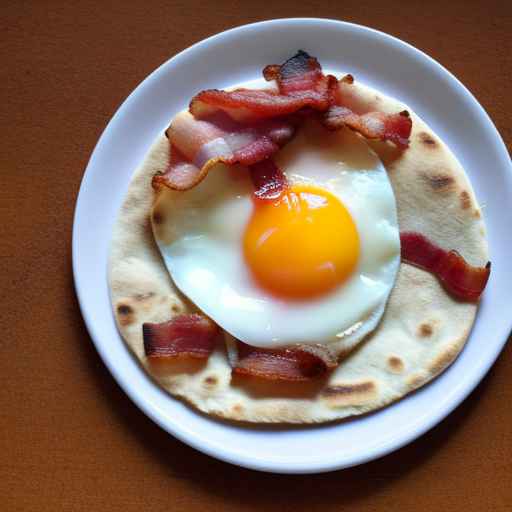 Bacon and Egg Breakfast Pita