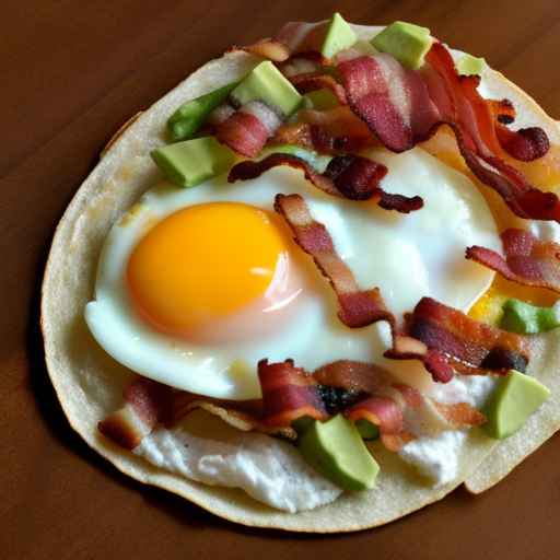 Bacon and Egg Breakfast Tostadas