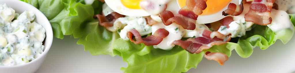 Bacon and Egg Salad with Ranch Dressing