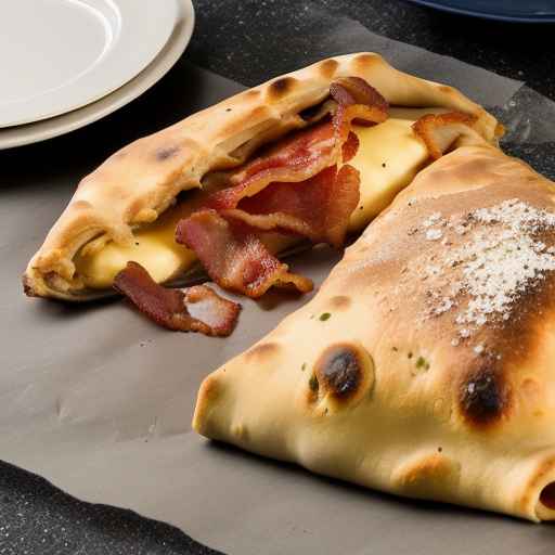 Bacon and Mozzarella Calzone