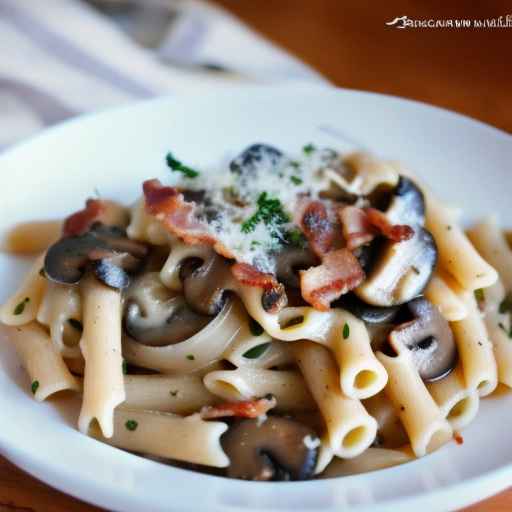 Bacon and Mushroom Pasta