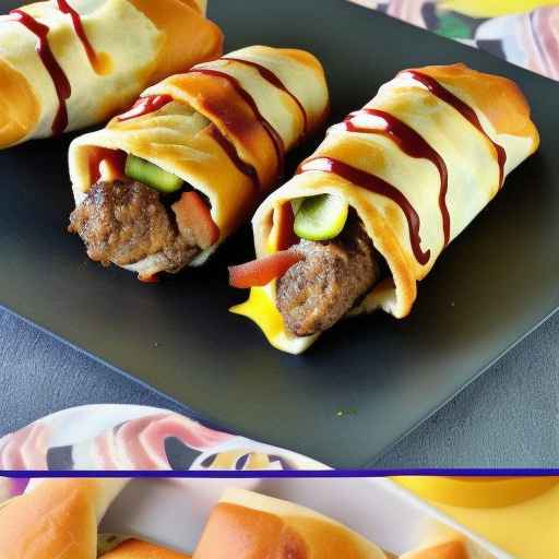 Bacon Cheeseburger Egg Rolls