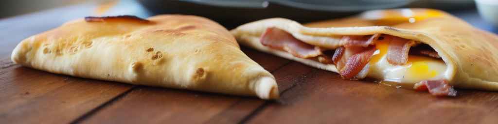 Bacon, Egg, and Cheese Breakfast Calzone