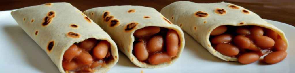 Baked Bean Burritos