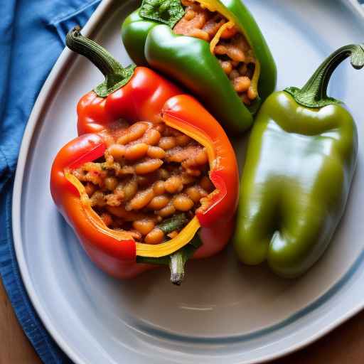 Baked Bean Stuffed Peppers