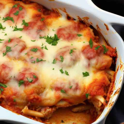 Baked chicken parmesan casserole