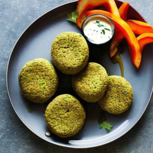 Baked Falafel with Tahini Sauce