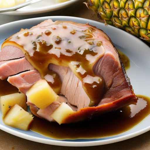 Baked Ham with Pineapple Glaze and Gravy