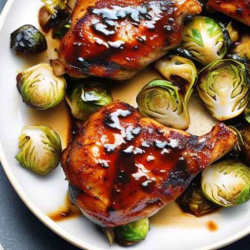 Balsamic Glazed Chicken Thighs with Brussels Sprouts