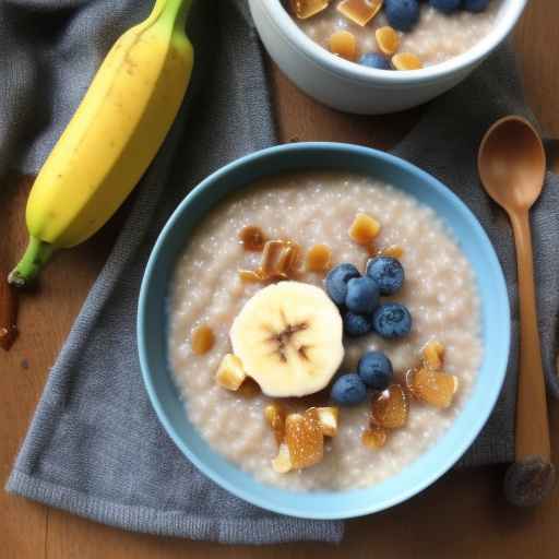 Banana and Caramel Porridge with Buckwheat