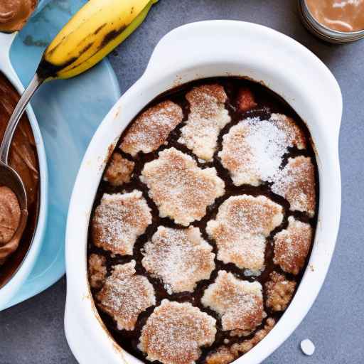 Banana Nutella Cobbler