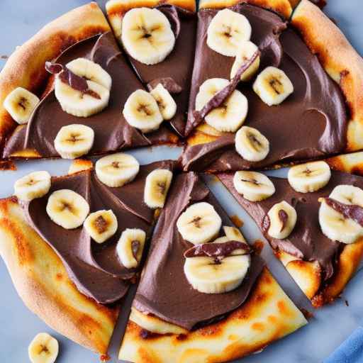 Banana Nutella Pizza