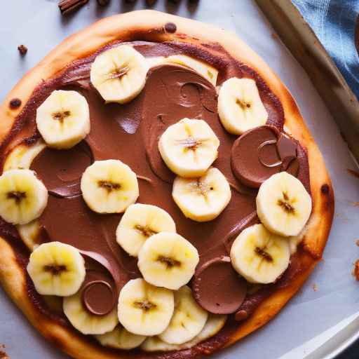 Banana Nutella Pizza with Pineapple and Cinnamon