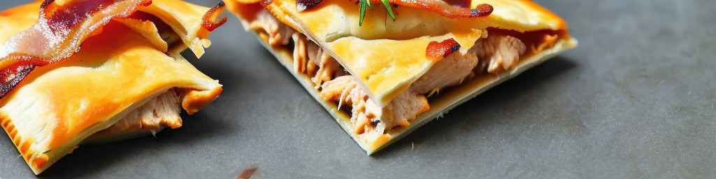 BBQ chicken and bacon pocket pie